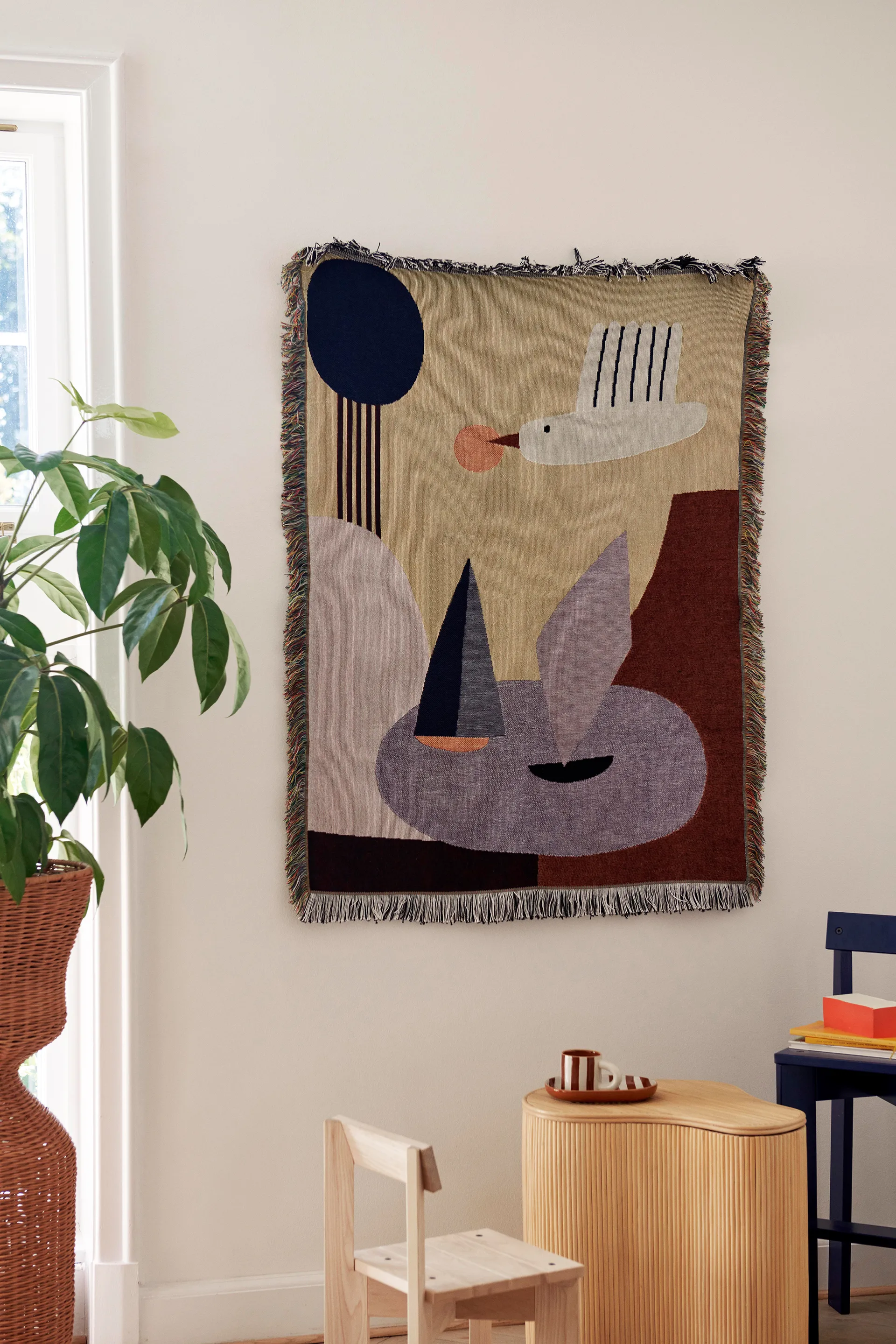 Bird väggbonad filt, 80x110 cm Ferm Living
