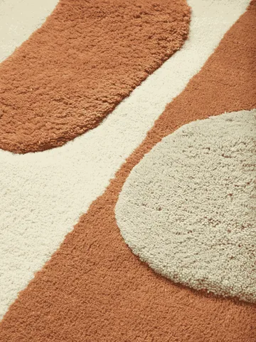 Bloco tuftad matta - Blush-off white, 80x120 cm - Ferm Living