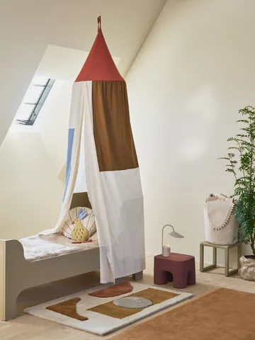 Bloco tuftad matta - Blush-off white, 80x120 cm - Ferm Living