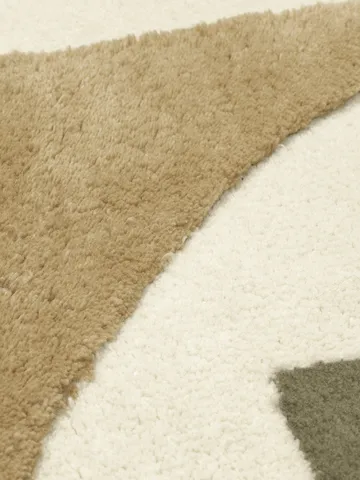Bloco tuftad matta - Green-off white, 120x180 cm - Ferm Living