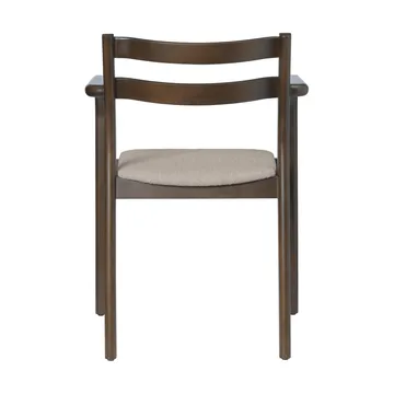 Boda karmstol - Klädd sits soft bouclé, dark stained beech-natural - Ferm Living