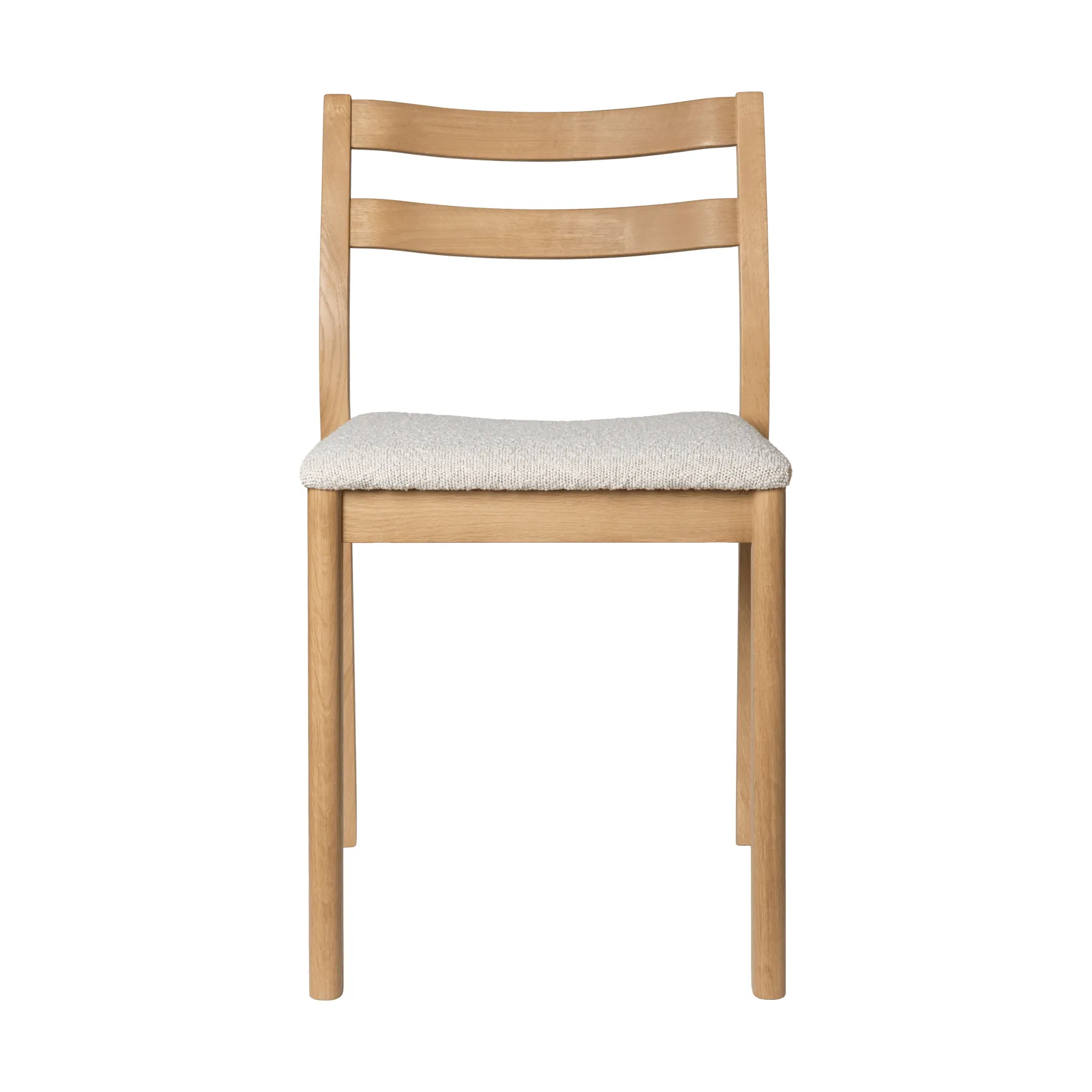 Boda stol, Klädd sits rugged bouclé, ek-natural Ferm Living