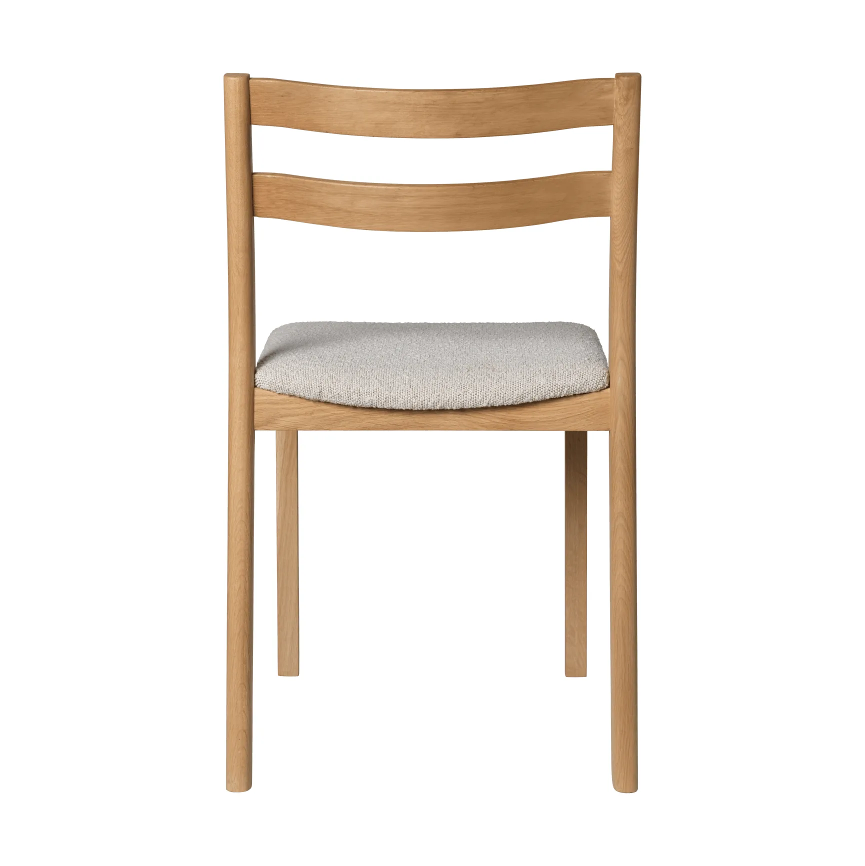 Boda stol, Klädd sits rugged bouclé, ek-natural Ferm Living