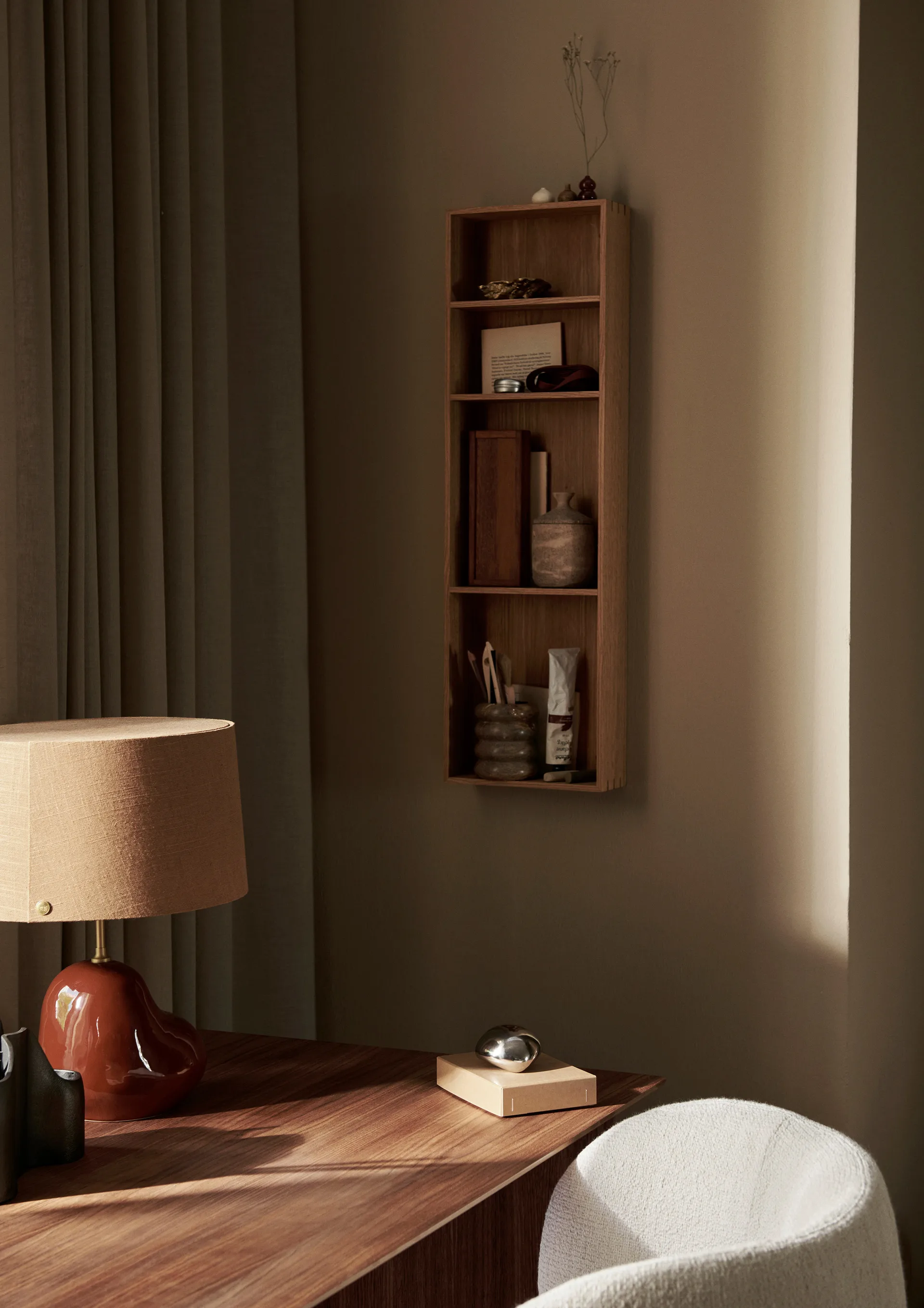 Bon hylla 80x24 cm, Oiled Oak Ferm Living