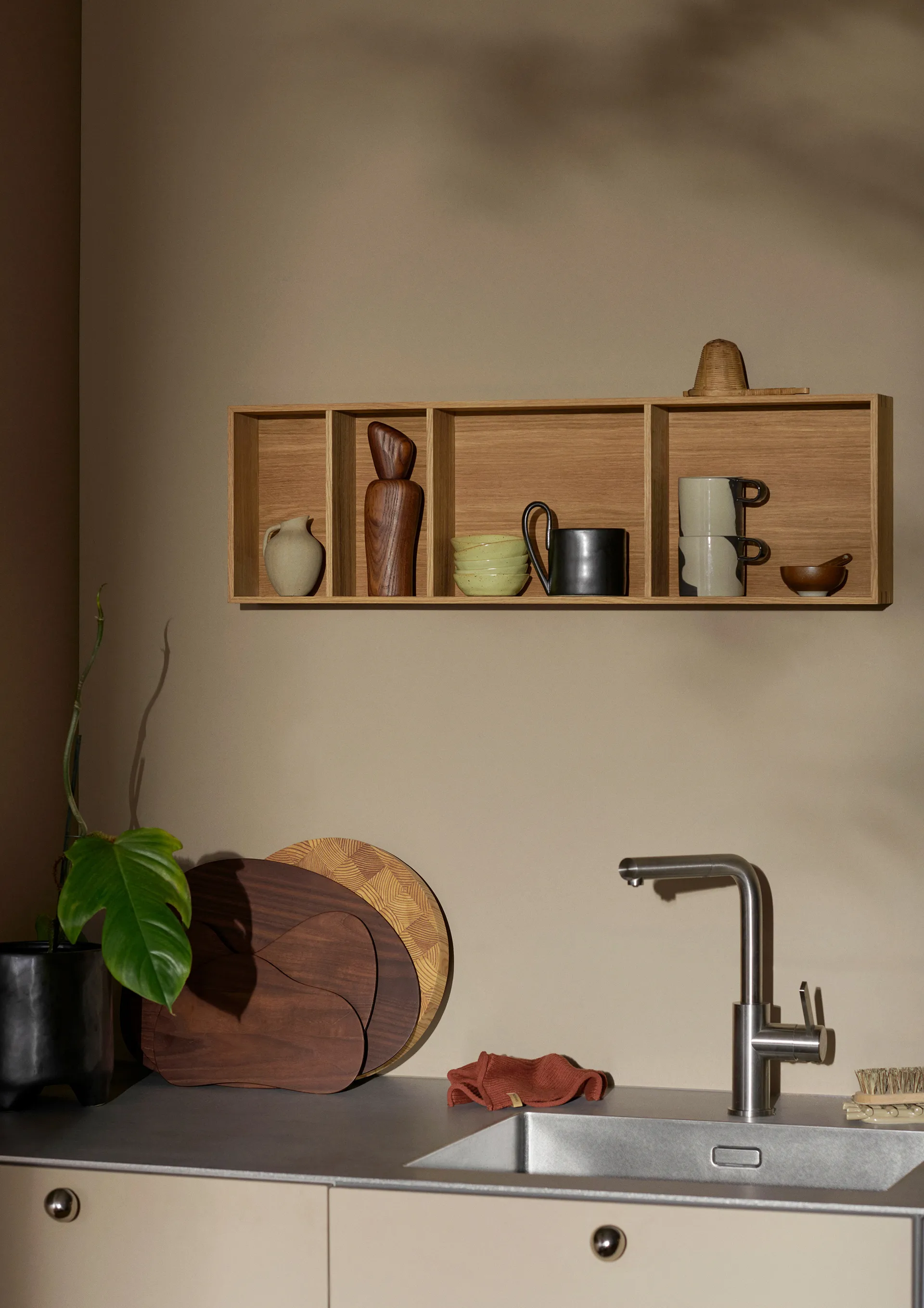 Bon hylla 80x24 cm, Oiled Oak Ferm Living