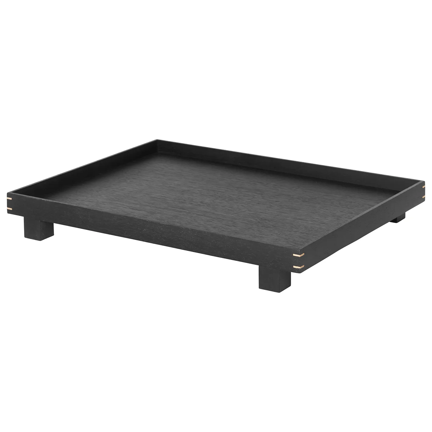 Bon träbricka large, Svartbetsad ek Ferm Living