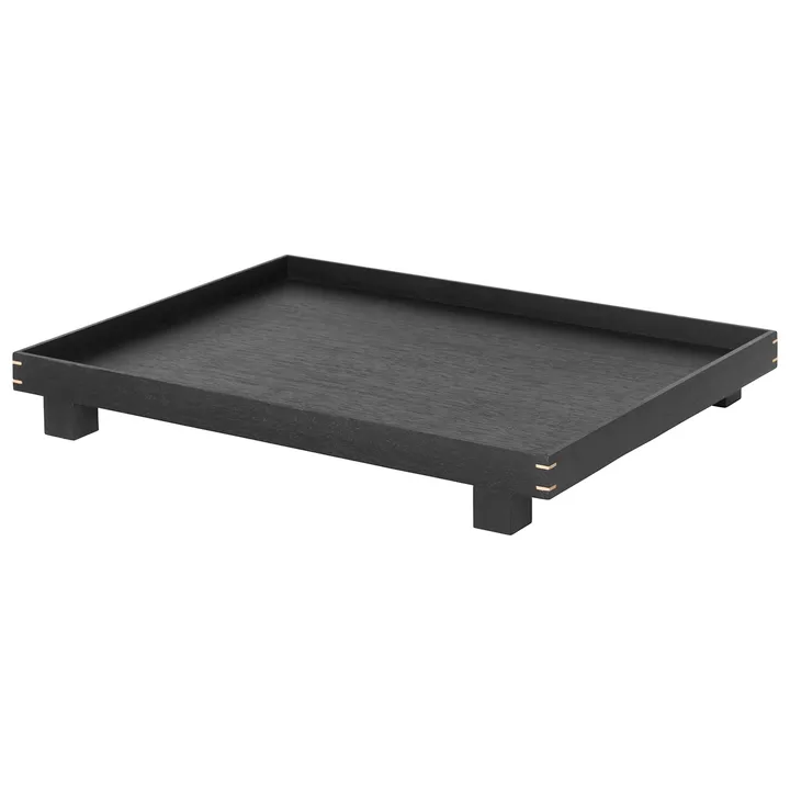 Bon träbricka large - Svartbetsad ek - Ferm Living