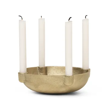 Bowl adventsljusstake mässing - Brass - Ferm Living