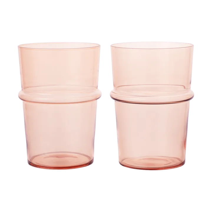 Boya dricksglas högt 45 cl 2-pack - Blush - Ferm Living