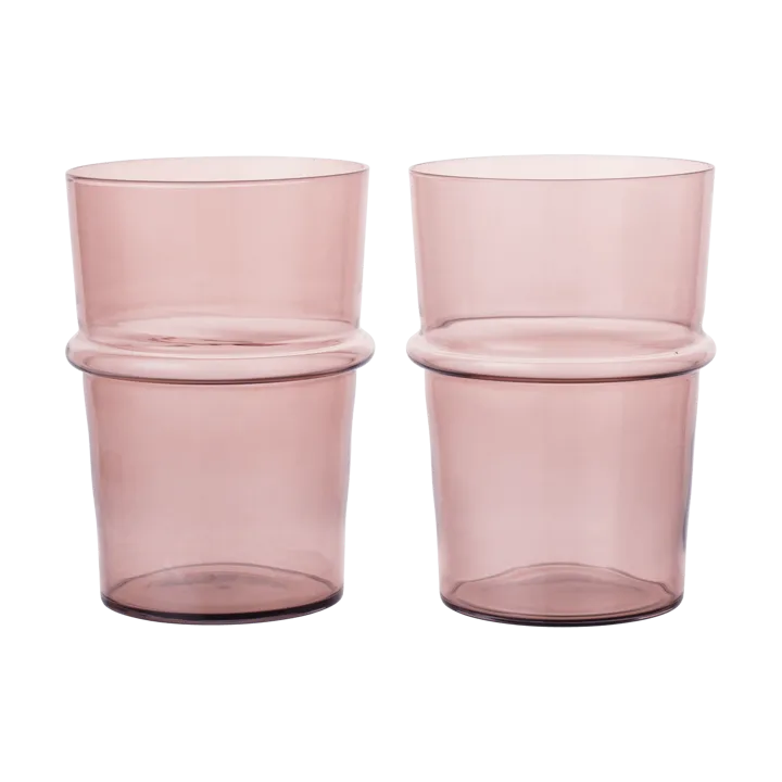 Boya dricksglas högt 45 cl 2-pack - Mauve - Ferm Living