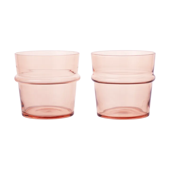 Boya dricksglas lågt 30 cl 2-pack - Blush - Ferm Living