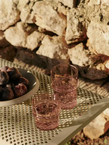 Boya dricksglas lågt 30 cl 2-pack - Mauve - Ferm Living