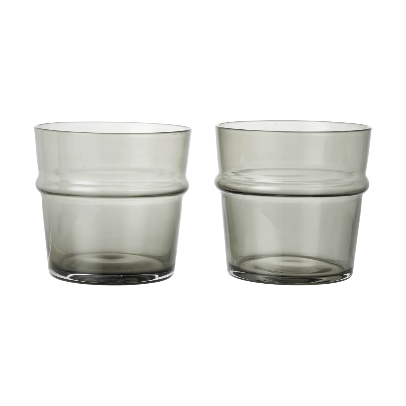 Boya dricksglas lågt 30 cl 2-pack, Smoked Grey Ferm Living