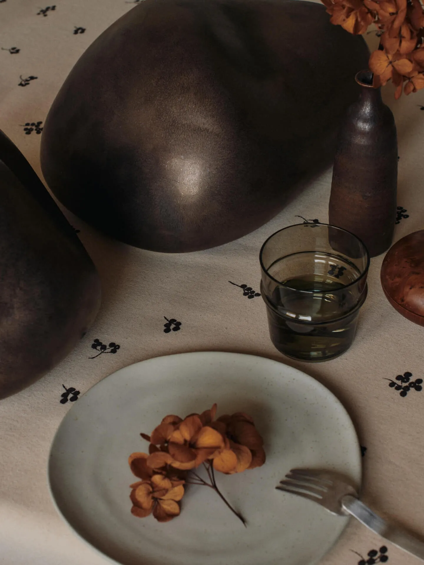 Boya dricksglas lågt 30 cl 2-pack, Smoked Grey Ferm Living