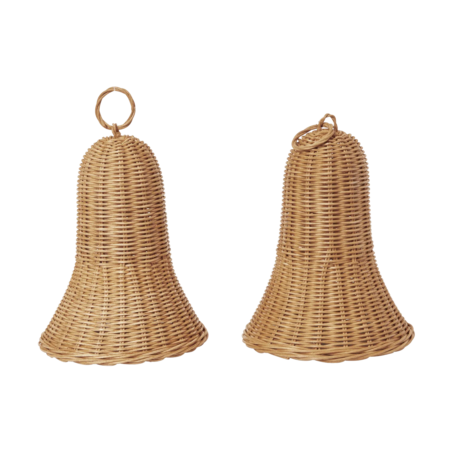 Braided bells julhänge 20 cm 2-pack, Natural Ferm Living