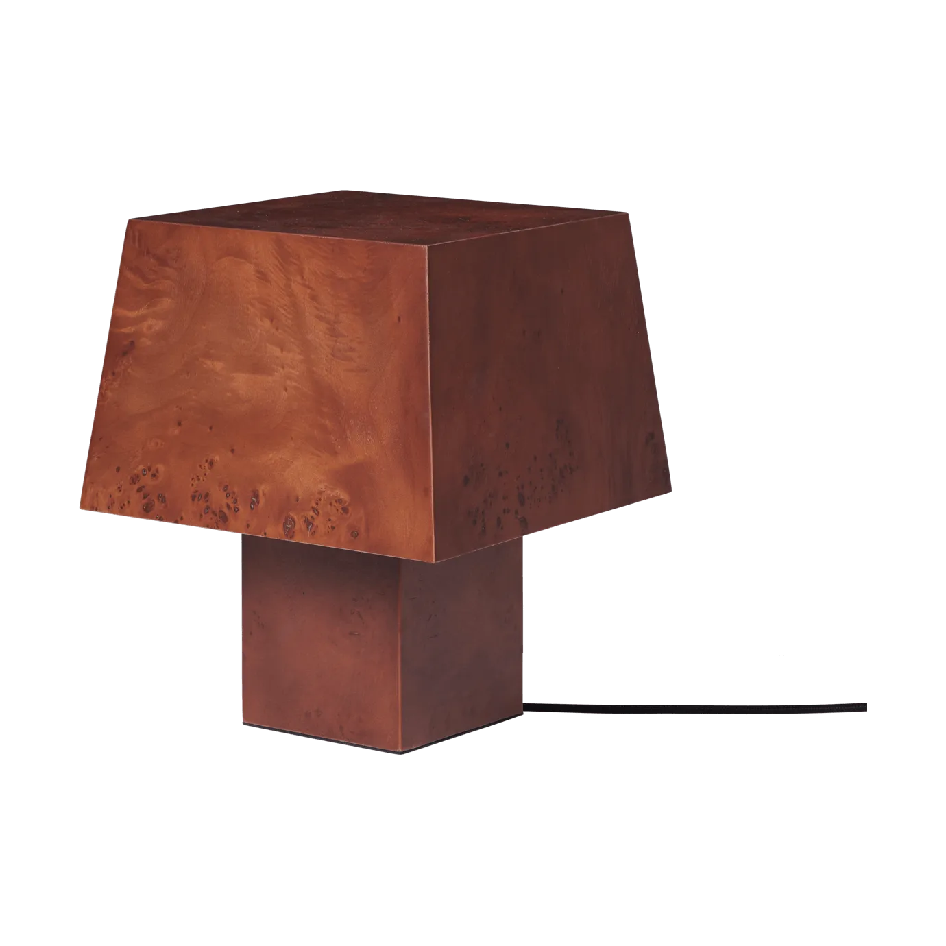Burl bordslampa 33 cm, Dark stained burl Ferm Living