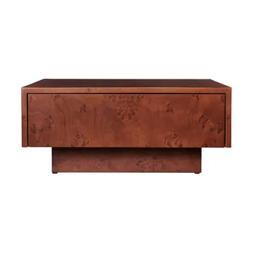 Burl storage soffbord 70x70 cm - Dark stained burl - Ferm Living