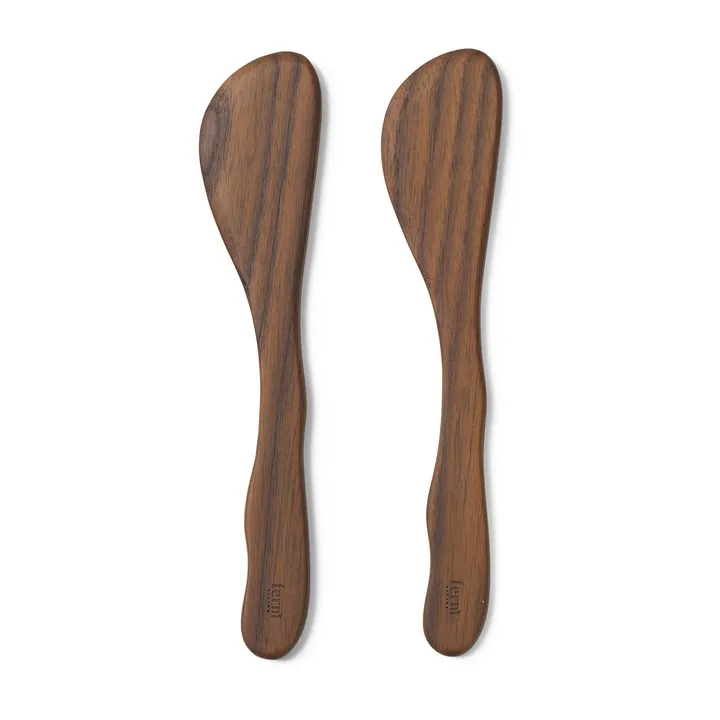 Cairn smörkniv 2-pack - Dark Brown - Ferm Living