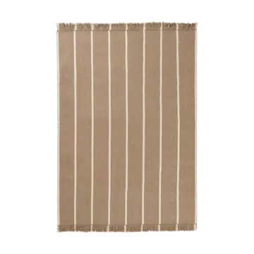 Calm kelim matta - Dark Sand, Off-white, 140x200 cm - Ferm Living