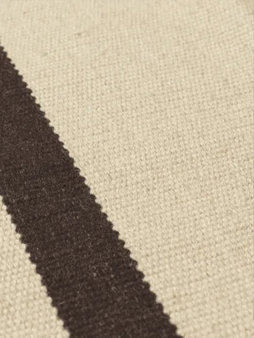 Calm kelim matta - Off-white, Coffee, 200x300 cm - Ferm Living