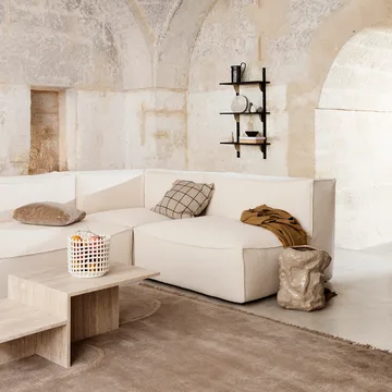 Ceramic flätad korg Ø23,5 cm - Off white - Ferm Living