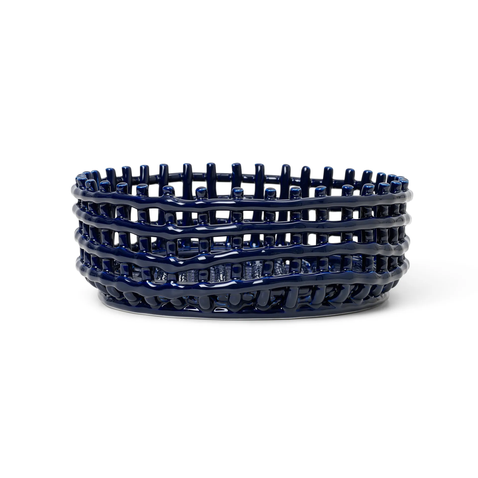 Ceramic flätad skål, Blue Ferm Living