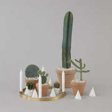 Circle mässing ljusstake - stor - Ferm Living