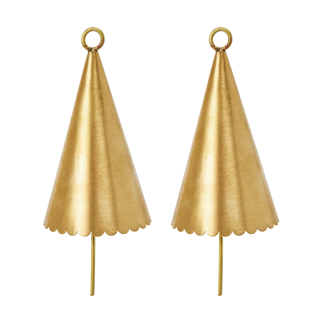 Cone bell dekorationshänge 2-pack, Brass Ferm Living