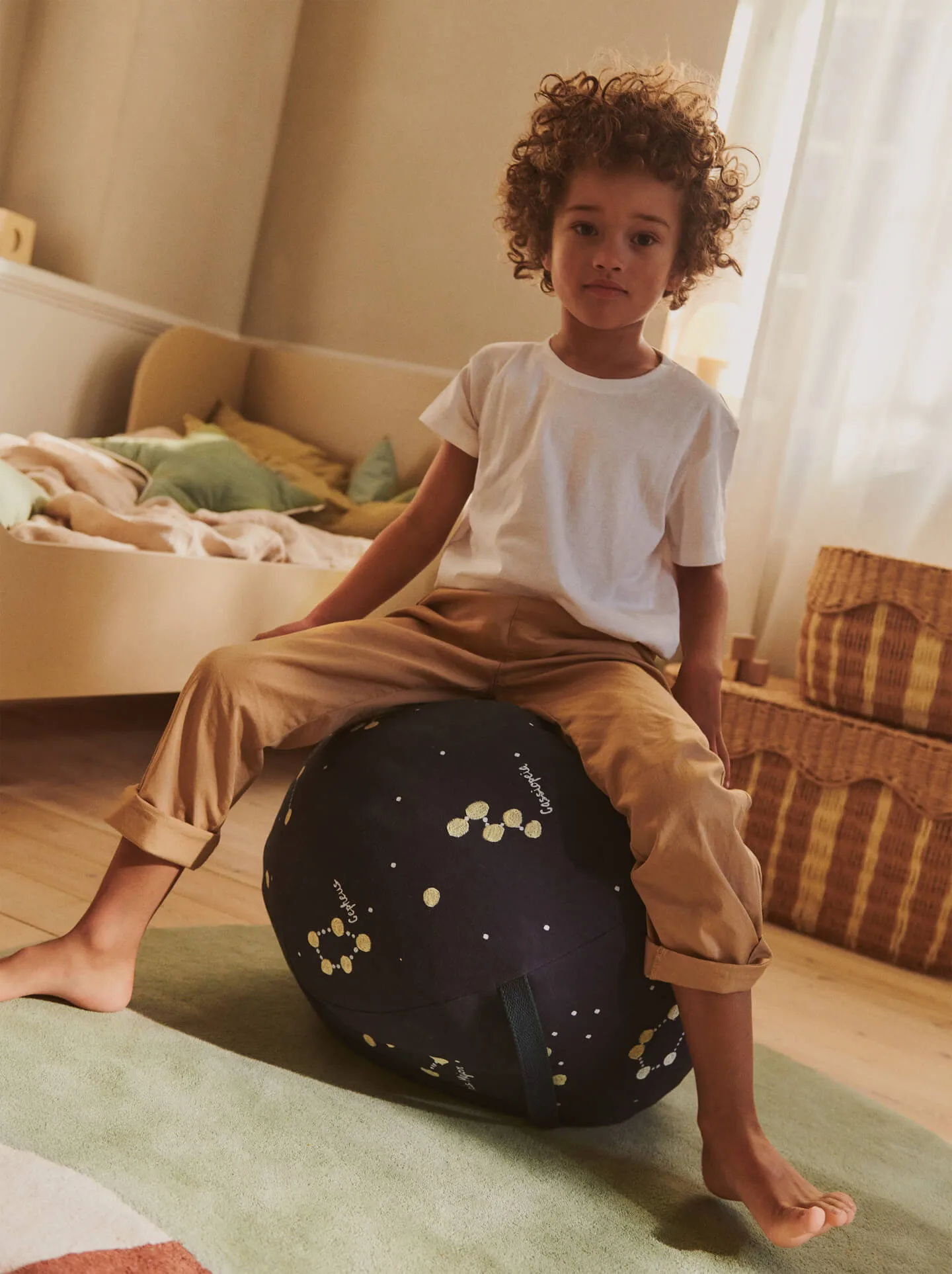 Constellation sittpuff, Dark blue, Ø50 cm Ferm Living