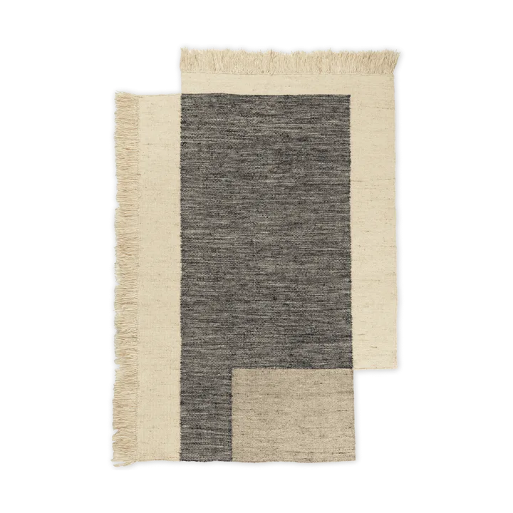 Counter ullmatta - Charcoal-Off-white, 140x200 cm - Ferm Living