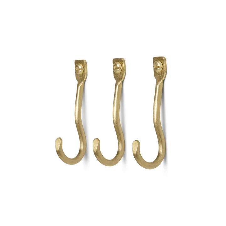 Curvature krok 3-pack - Mässing - Ferm Living
