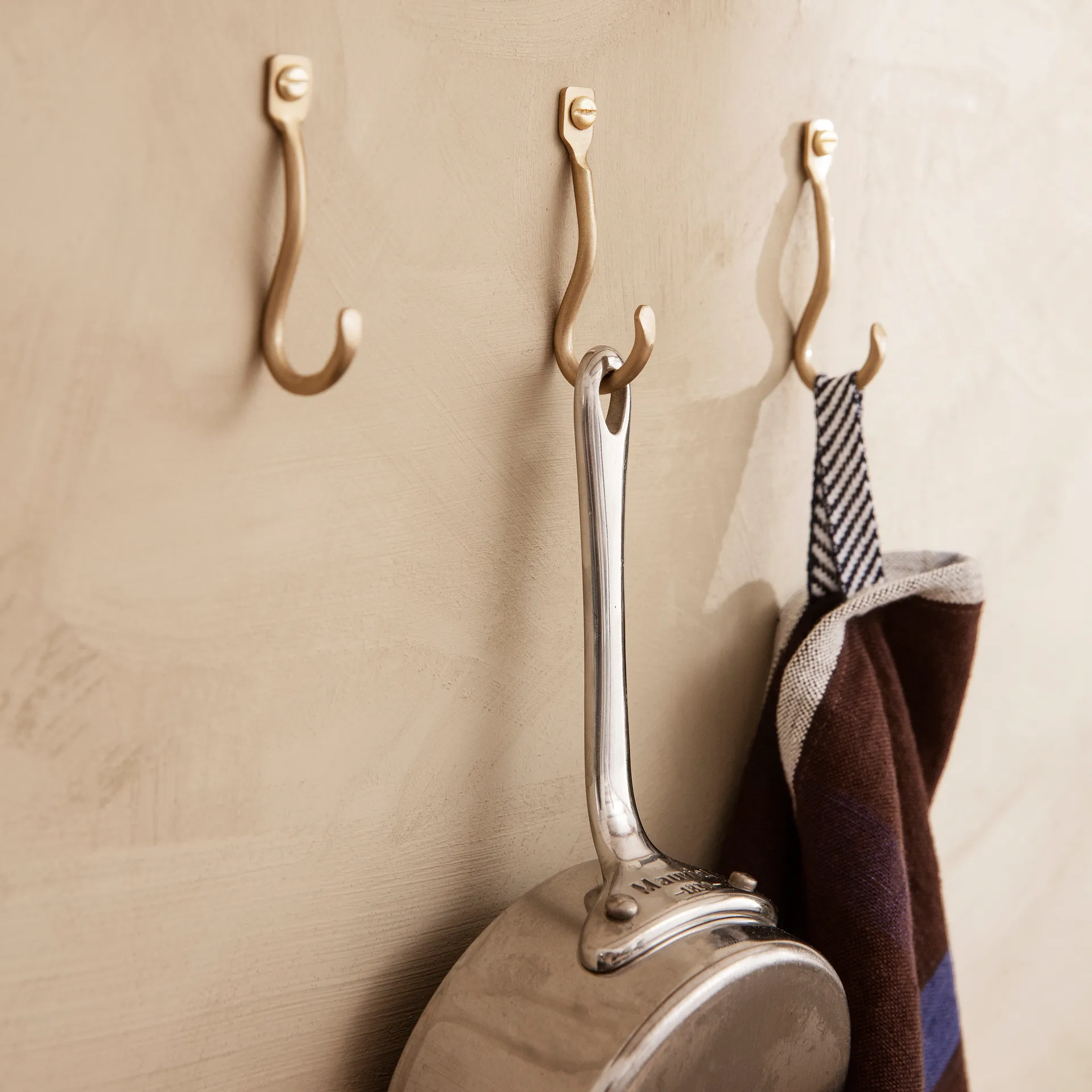 Curvature krok 3-pack, Mässing Ferm Living