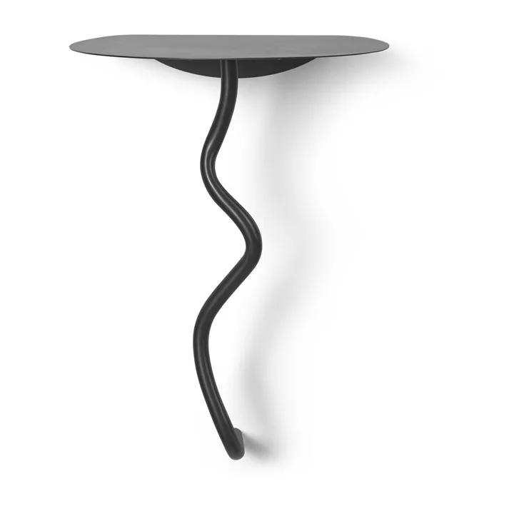 Curvature väggbord - Black Brass - Ferm Living