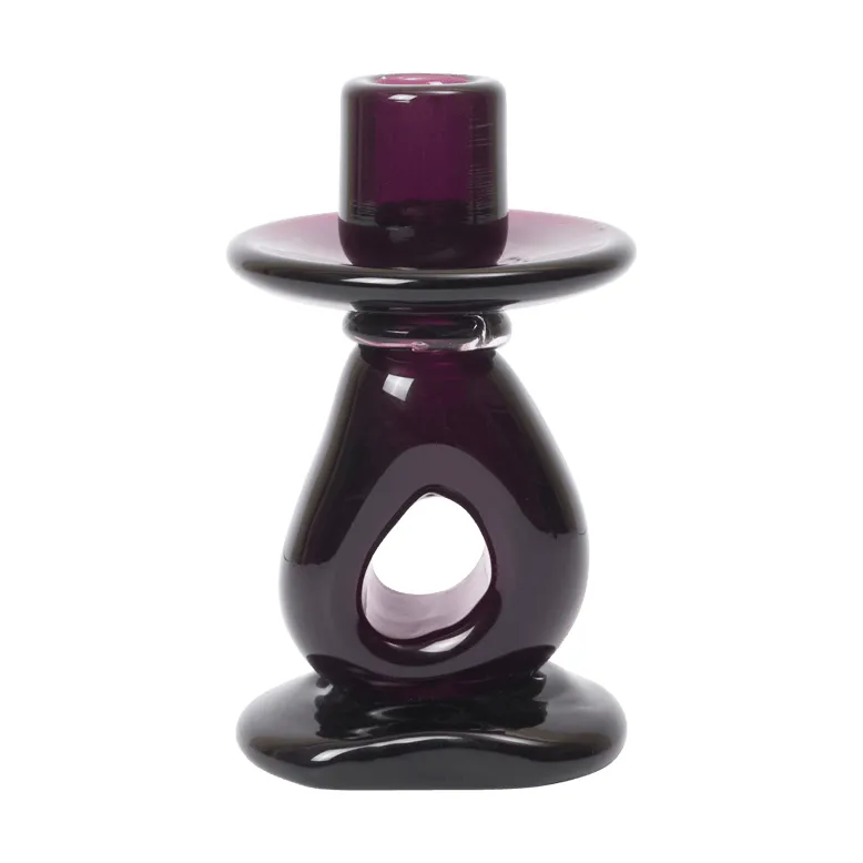 Damo ljusstake 16 cm, Dark grape Ferm Living