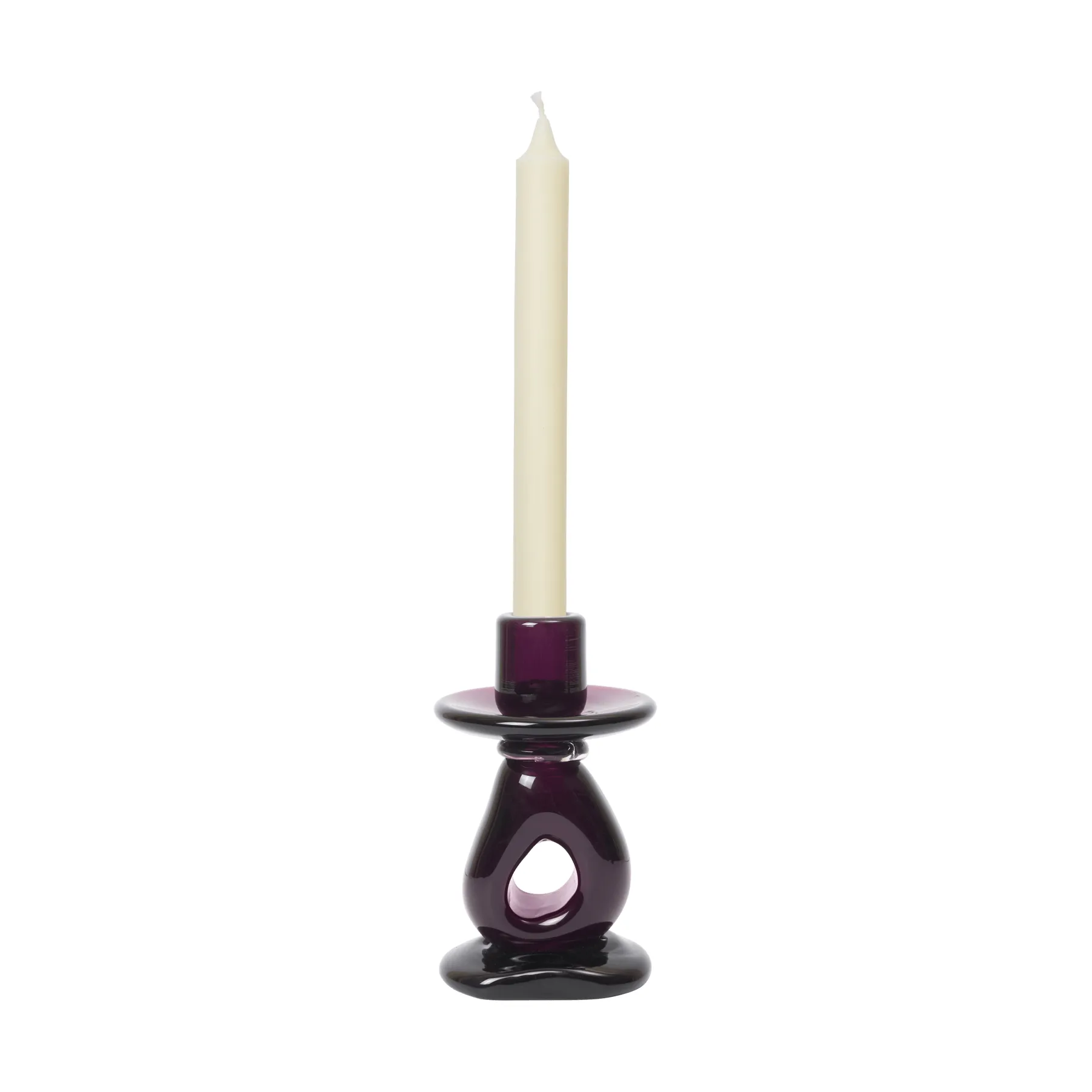 Damo ljusstake 16 cm, Dark grape Ferm Living