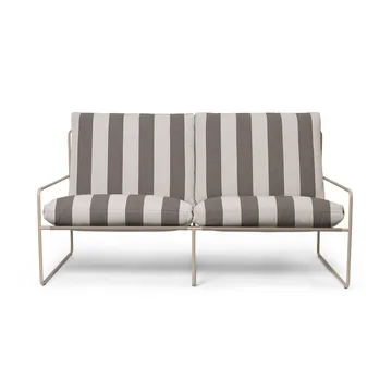 Desert 2-sits soffa - Cash stripe-chocolate - Ferm Living
