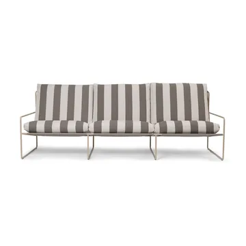 Desert 3-sits soffa - Cash stripe-chocolate - Ferm Living