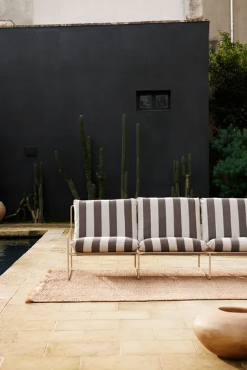 Desert 3-sits soffa - Cash stripe-chocolate - Ferm Living