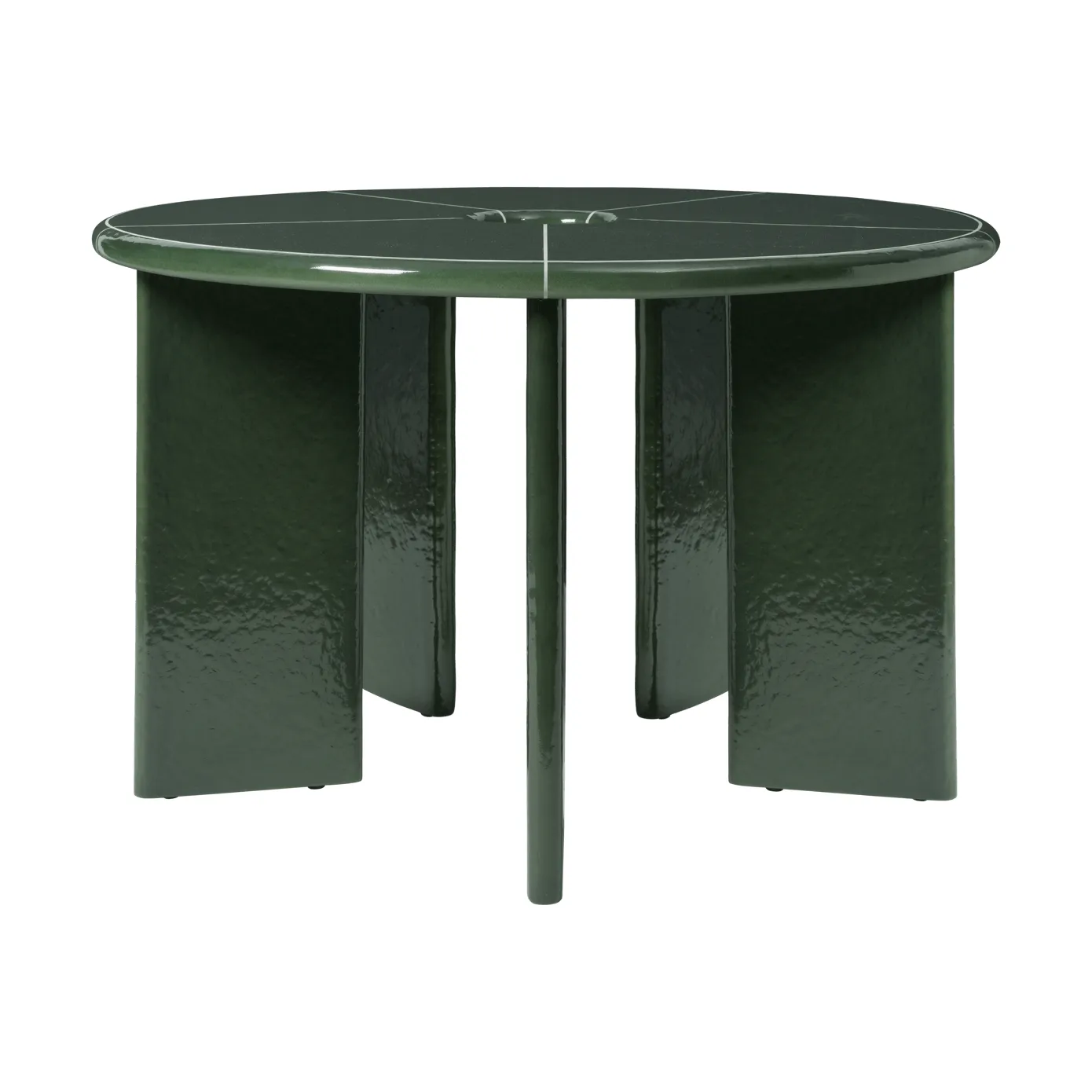 Deya matbord, Dark green, Ø120x75 cm Ferm Living