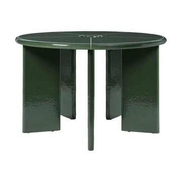 Deya matbord - Dark green, Ø120x75 cm - Ferm Living