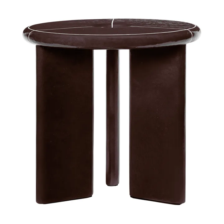Deya sidobord Ø47x45 cm - Chestnut brown - Ferm Living