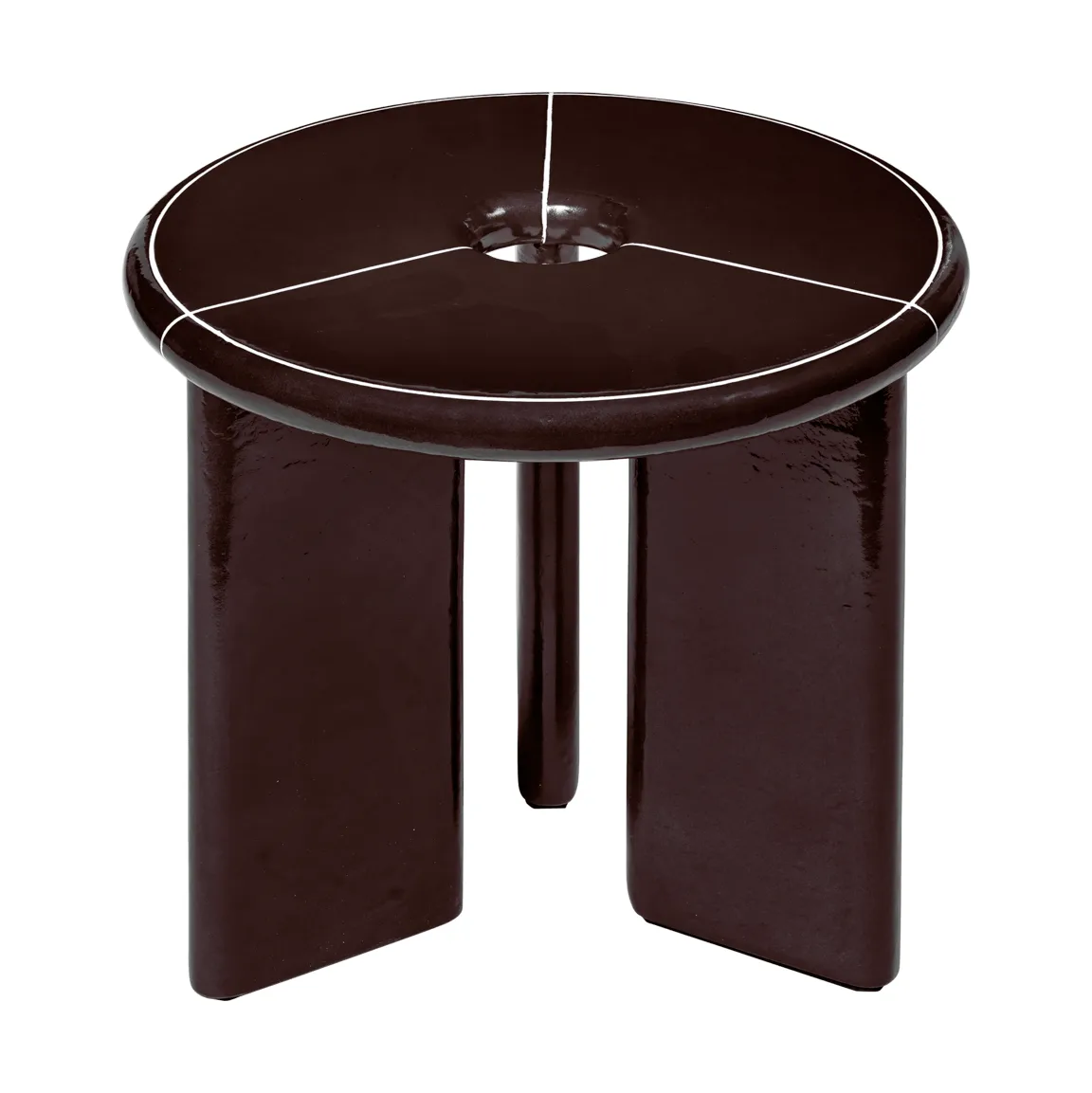 Deya sidobord Ø47x45 cm, Chestnut brown Ferm Living