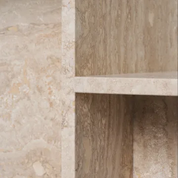 Distinct sidobord 59,5x35x50 cm - Travertine - Ferm Living