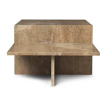 Distinct soffbord - Dark Brown Travertine - Ferm Living
