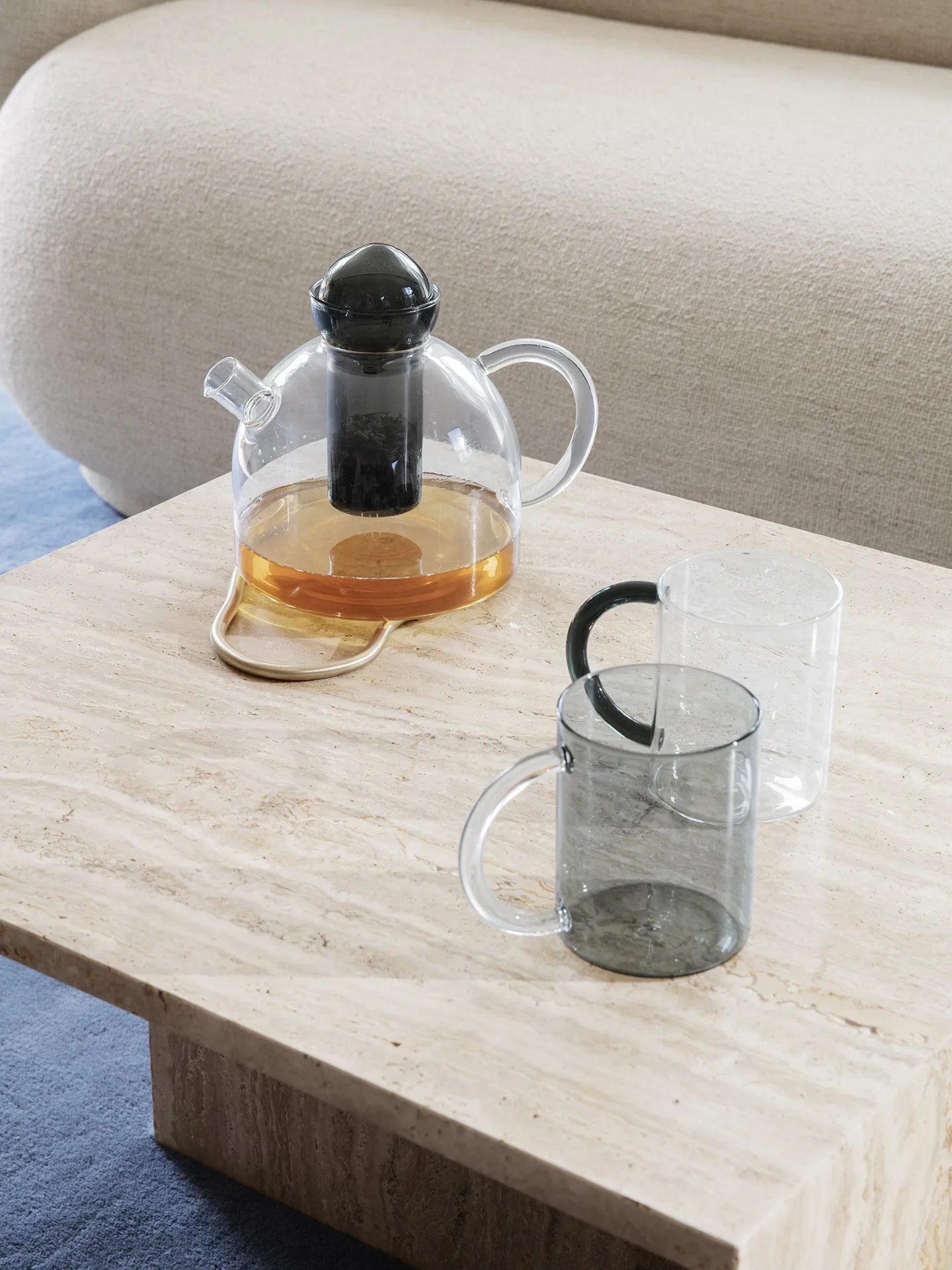 Distinct soffbord, Travertin Ferm Living
