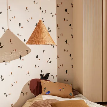Dou lampskärm Ø45 cm - Natural - Ferm Living