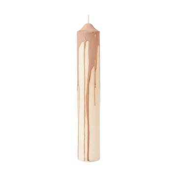 Dryp blockljus - Beige, 30 cm - Ferm Living