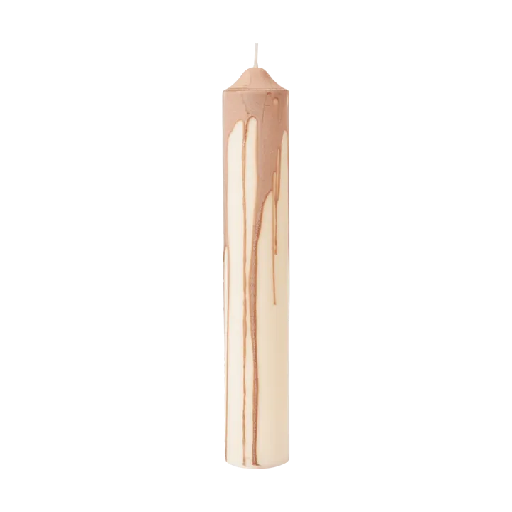 Dryp blockljus - Beige, 30 cm - Ferm Living