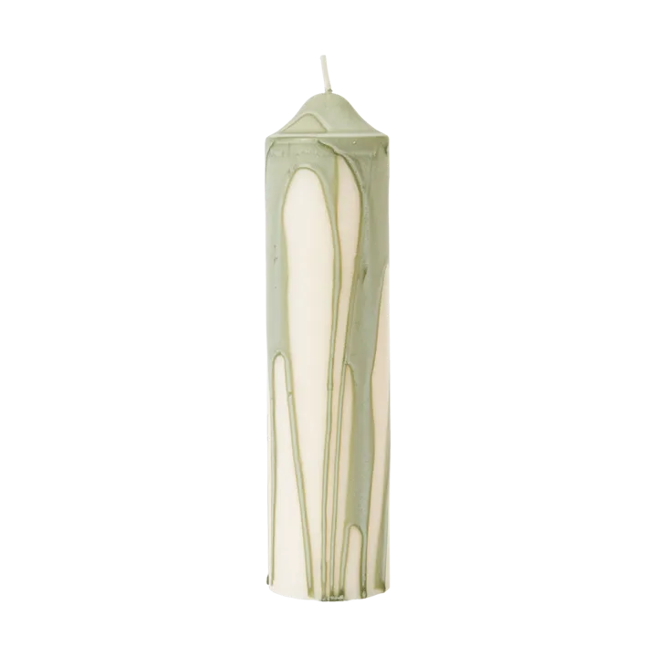 Dryp blockljus - Tea Green, 20 cm - Ferm Living
