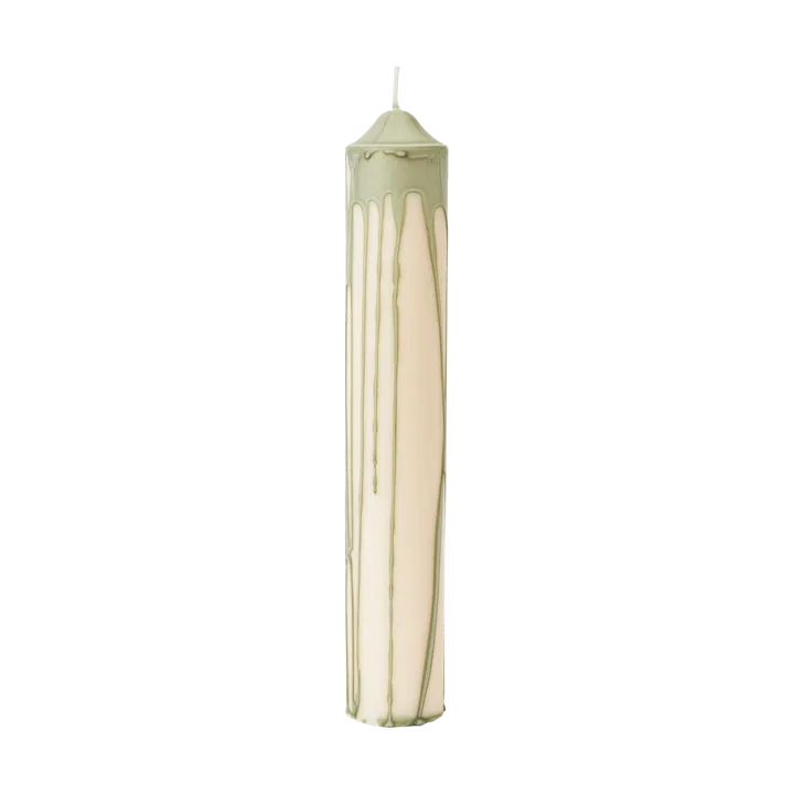 Dryp blockljus - Tea Green, 30 cm - Ferm Living